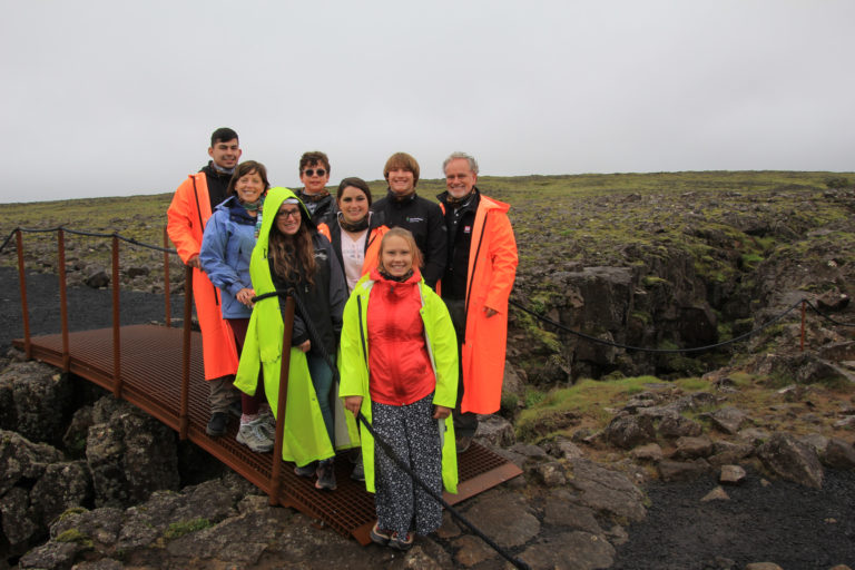 SpartanNash CEO Tony Sarsam and family members traveling in Iceland in 2021