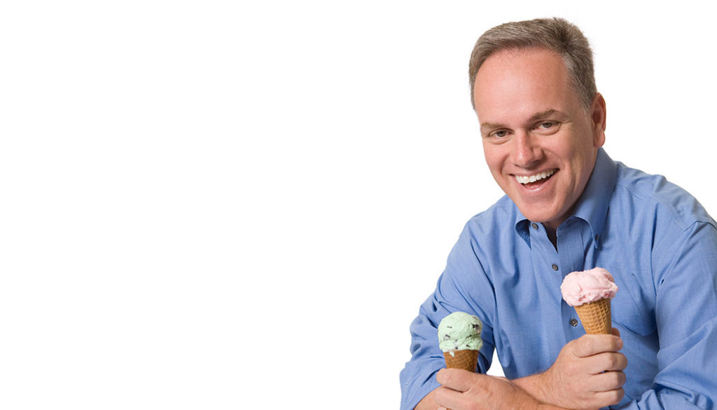 An archive photo of SpartanNash CEO Tony Sarsam from when he worked at Dreyer's Ice Cream